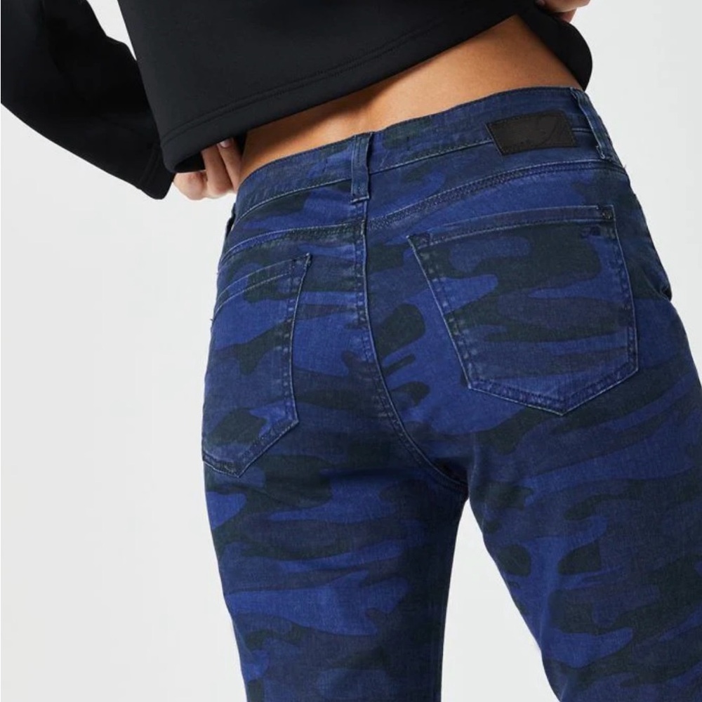 Slim ankle denim cobalt and camo NWT